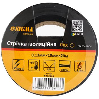 Sigma Black Insulating Tape 19mm 20m - buy, prices for METRO - photo 2