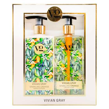 Vivian Gray Sparkling Orange Cream-Liquid Soap and Hand Lotion Set 2*350ml - buy, prices for COSMOS - photo 2