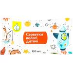 Серветки вологі Auchan дитячі 120шт