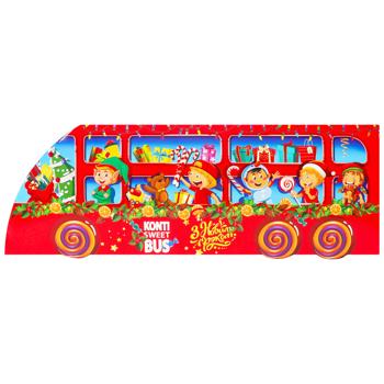 Набір солодощів новорічний Konti Святковий автобус 614г - купити, ціни на - фото 3