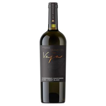 Вино Shabo Vaja Grand Chardonnay-Sauvignon-Pinot Blanc біле сухе 12,8% 0,75л - купити, ціни на AlcoHub - фото 1