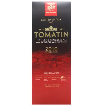 Виски Tomatin Italian Collection Marsala Casks 12 лет 46% 0,7л - купить, цены на WINETIME - фото 2