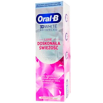 Oral-B 3D White Advanced Mint and Eucalyptus Cool Toothpaste 75ml - buy, prices for Supermarket "Kharkiv" - photo 1