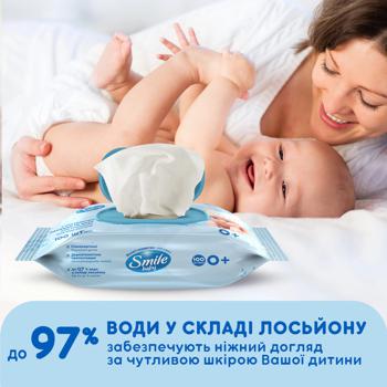 Серветки вологі Smile Baby 100шт - купити, ціни на МегаМаркет - фото 4