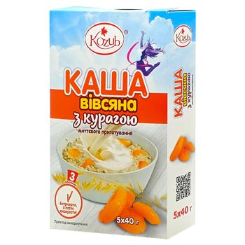 Kozub Product Oatmeal with Dried Apricots in Bags 5pcs*40g - buy, prices for Chudo Market - photo 1