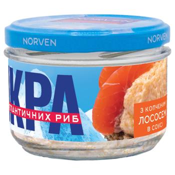 Norven Atlantic Fish Caviar in White Sauce with Smoked Salmon 160g