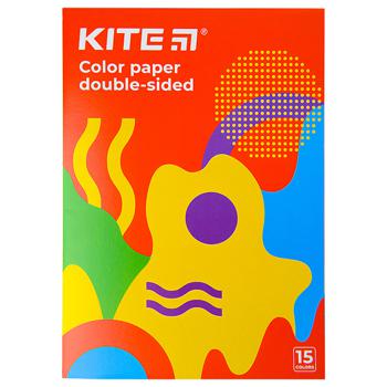 Kite Fantasy A4 Double-sided Color Paper 15 Colors 15 Sheets - buy, prices for METRO - photo 1