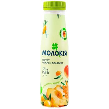 Molokiia Peach-Buckthorn Yogurt 1.4% 250g