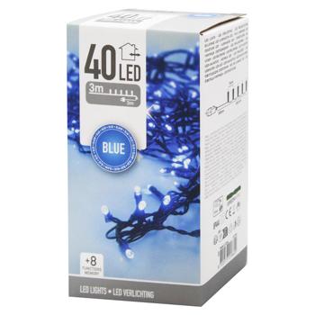 Гирлянда электрическая Koopman наружная 40 LED 6м синий - купить, цены на NOVUS - фото 1