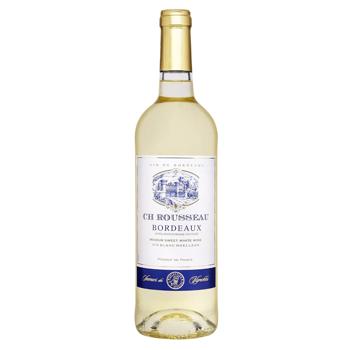 CH Rousseau Blanc Moelleux Bordeaux White Semisweet Wine 11% 0.75l - buy, prices for NOVUS - photo 1
