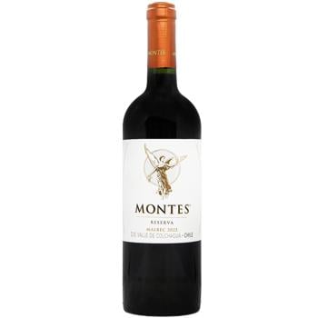 Montes Reserva Malbec Red Dry Wine 14.5% 0.75l