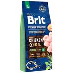 Корм сухой Brit Premium с курицей для щенков и молодых собак гигантских пород 15кг