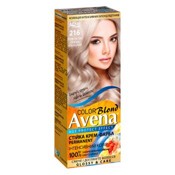 Крем-краска для волос устойчивая AVENA Blond Color 216 Пепельный блонд - купить, цены на - фото 1