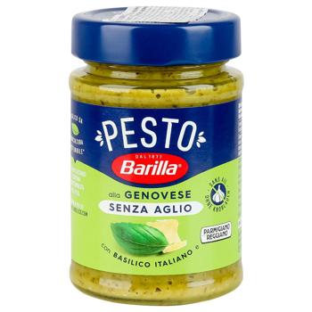 Barilla Pesto Genovese Sauce without Garlic 190g - buy, prices for MegaMarket - photo 1