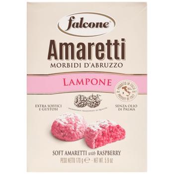 Печенье Falcone Amaretti Morbidi d'Abruzzo со вкусом малины 170г - купить, цены на Эпицентр FOOD - фото 1
