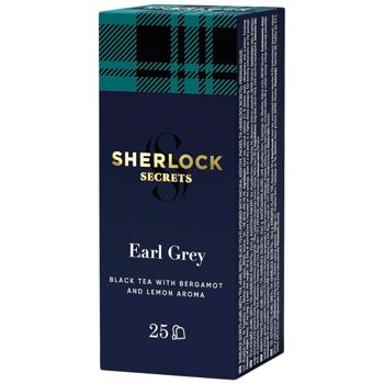Чай черный Sherlock Secrets Earl Grey 2г*25шт - купить, цены на NOVUS - фото 1