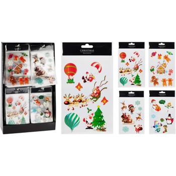 Koopman New Year 3D Stickers 27.5x15.5cm in assortment