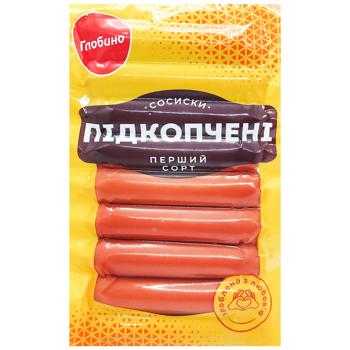 Сосиски Глобино Підкопчені перший сорт 325г