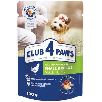 Корм влажный Club 4 Paws Premium с курицей для собак малых пород 100г - купить, цены на - фото 2