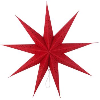 Tarrington House Red Paper Star with 20LED 70cm - buy, prices for METRO - photo 1