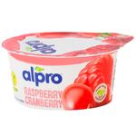 Продукт соєвий Alpro з малиною та журавлиною 150г