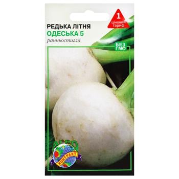 Agrokontrakt Radish Summer Odessa 5 Seeds 3g - buy, prices for EKO Market - photo 1