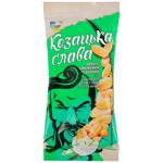 Kozatska Slava Sour Cream and Greens Flavored Roasted Salted Peanuts 60g