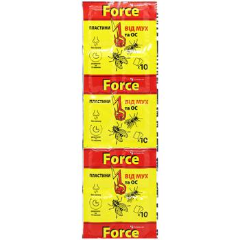 Force Fumigator Plates from Flies, Wasps and Mosquitoes 10pcs