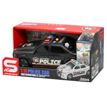 Cars S Police Car Toy 1:16 Black