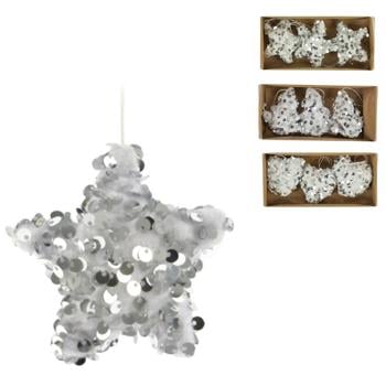 Прикраса Koopman підвіска з блискітками 8*3*8см - купити, ціни на Таврія В - фото 1