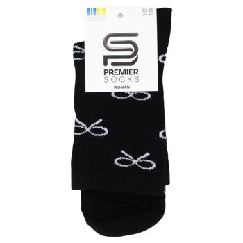 Premier Socks Women's Bows Crew Socks s.23-25 Black - buy, prices for EKO Market - photo 1