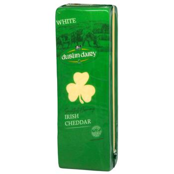 Сир «DUBLIN DAIRY» Ірландський Чеддер білий ваг.(Ірландія) - купити, ціни на КОСМОС - фото 1