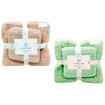 Рушник Colorful Home смужка/візерунок 70*140см - купити, ціни на Восторг - фото 1