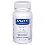 Фолат, Folate, Pure Encapsulations, 400 мг, 90 капсул