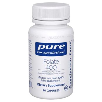 Фолат, Folate, Pure Encapsulations, 400 мг, 90 капсул - купити, ціни на Біотус - фото 1