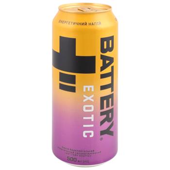 Напиток энергетический Battery Exotic безалкогольный сильногазированный 0,5л - купить, цены на Эпицентр FOOD - фото 2