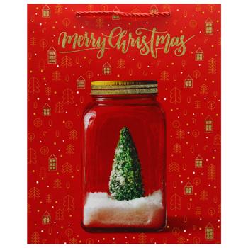 Пакет бумажный Angel Gifts Новогодний 26*32*10см - купить, цены на - фото 2