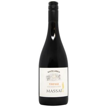 Massai Pinotage Red Dry Wine 14% 0.75l - buy, prices for - photo 1