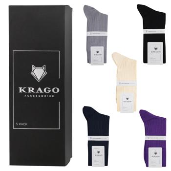 Krago #2 Set of Socks with Stripes s.39-42 5pcs