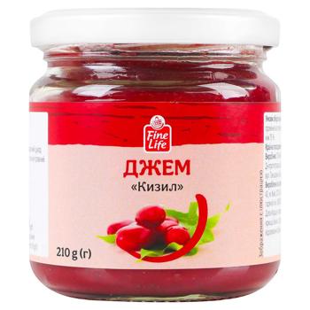 Джем Fine Life Кизил 210г - купити, ціни на METRO - фото 1