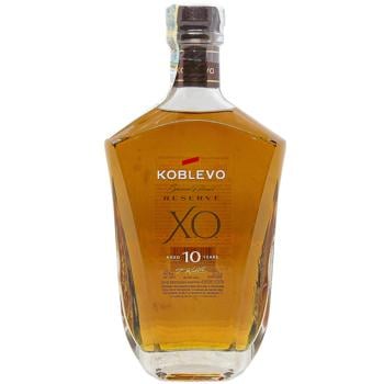 Бренди Koblevo Reserve XO 10 лет 40% 0,5л - купить, цены на Auchan - фото 1