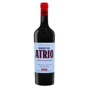Вино Marques del Atrio Gran Seleccion Rioja DOC красное сухое 13,5% 0,75л - купить, цены на NOVUS - фото 1