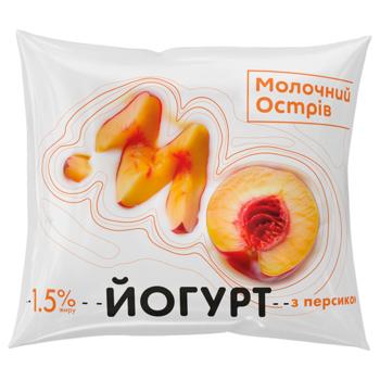 Йогурт Молочний Острів с персиком 1,5% 400г - купить, цены на Таврия В - фото 1