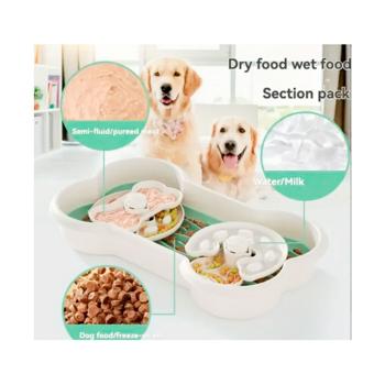 Pet Fun миска для собак 25х43х7,5 см - біло-зелений - купити, ціни на MasterZoo - фото 6