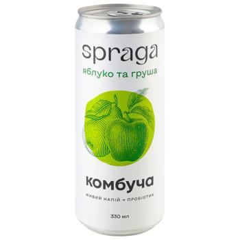 Комбуча Spraga Яблоко и груша 0,33л - купить, цены на Эпицентр FOOD - фото 2