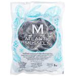 Мідії Atlantic Mussel заморожені пастеризовані 1кг