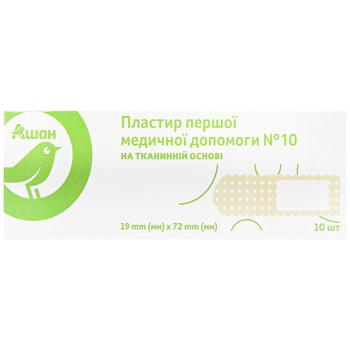 Auchan Woven Basis Medical Plaster 19x72mm 10pcs - buy, prices for Auchan - photo 2