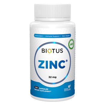 Цинк Biotus 32мг 100 капсул - купити, ціни на Біотус - фото 1