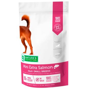Nature's Protection Mini Extra Dry Food with Salmon for Dogs of Small Breeds 500g