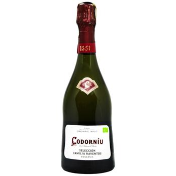 Codorniu Seleccion Raventos White Brut Sparkling Wine 11.5% 0.75l - buy, prices for ULTRAMARKET - photo 1
